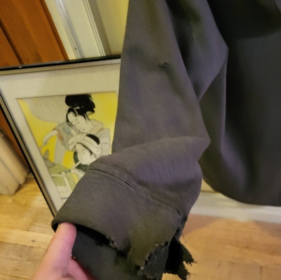 And1 Zip-up Hoodie Y2K Men's XL dark gray weathered - Picture 7 of 8